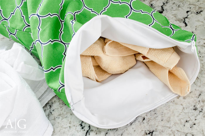Easy Tip for Storing Wet Rags and Towels Until Laundry Day